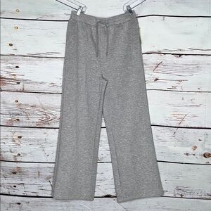 All in Motion NWT Size M Gray High Rise Airy Sleek Wide Leg Sweatpants